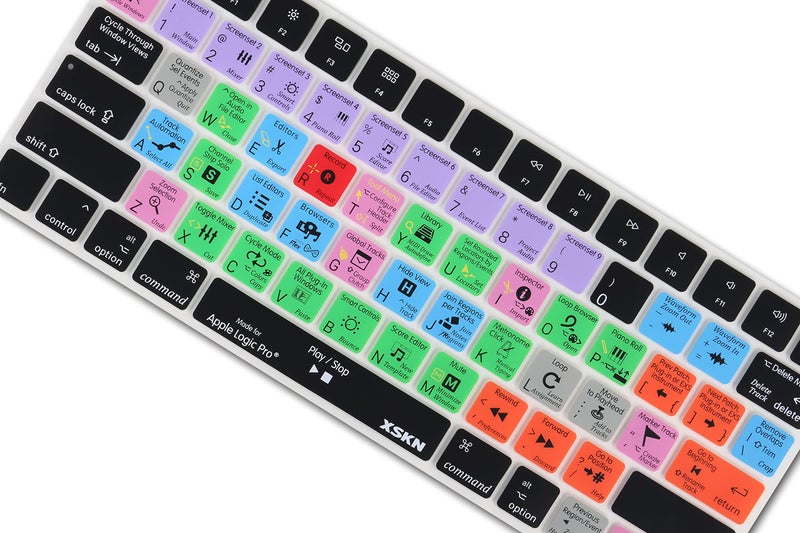 XSKN Logic Pro X Shortcut Keyboard Skin, XSKN Durable Logic Hotkeys Silicone Keyboard Skin for Magic MLA22LL/A, US Version - Image 2